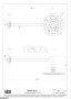 Gessi INCISO SHOWER Верхняя душевая лейка 20 с кронштейном 58148-710, Brass PVD