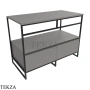 Flaminia Denver консоль напольная 103,5×51×76,5 см, с двумя ящиками и столешницей, серый Grey матовый