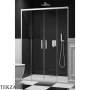 Radaway Idea DWD Дверь в нишу раздвижная двустворчатая 170 см, 387127-04-01, белый матовый