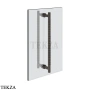 Gessi Pelle Tresse Полотенцедержатель для крепления на стекло, 60 см 78633-707, Black Metal Brushed PVD