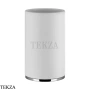 Gessi INCISO accessories Стакан настольный, композит белый 58531-031, хром глянец