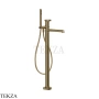 Gessi ANELLO Смеситель для ванны напольный, с гарнитуром 63328-791, Deep Bronze Br. PVD