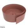 Flaminia Roll раковина накладная 44×44×17 см, терракотовый Terracotta глянец