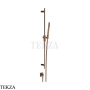 Gessi Inverso Diamantato Штанга в комплекте с душевой лейкой и выводом 73641-708, Copper Brushed PVD