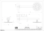 Gessi Goccia Верхняя лейка с кронштейном D20 см 33655-279, Matte White