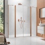 Radaway Nes DWD II Комплект неподвижных стенок душевой двери 97 см, 10041097-93-01, брашированная медь