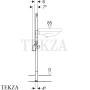 Geberit Duofix Монтажный элемент для раковины 111.434.00.1, для вертикального смесителя