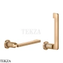 Gessi INCISO accessories Бумагодержатель без крышки 58455-735, Warm Bronze PVD