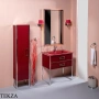 ARMADI ART MONACO Тумба под раковину 80 см 866-080-RCR, BORDEAUX (бордо), хром