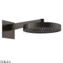 Gessi Incastri Верхняя лейка D30 с кронштейном из стены 75168-707, black хром Brush