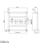 Margaroli Quadri 710 3 Полотенцесушитель для ГВС 7105203CRN, хром глянец
