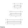 Flaminia Fold полотенцедержатель настенный 30×8×4,8 см, хром глянец