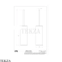 Gessi 316 ACCESSORIES Туалетный ершик напольный 54745-708, Copper Brushed PVD