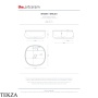 ArtCeram Whisky раковина накладная круглая The.Saniglaze с 1 отверстием WHL001 17 34, черный матовый