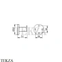 Keuco PLAN Крючок для халата и полотенца 14914170000, алюминий серебристый