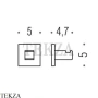 Colombo BASIC Q Крючок для халата и полотенец LC97.CR, хром глянец