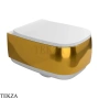 Flaminia Flag унитаз подвесной GoClean чаша без ободка FG118GOR, золото Metal Gold / белый глянец
