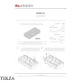 ArtCeram Brooklyn полотенцедержатель для раковины BNL001 ACA091, черный матовый RAL 9005