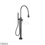 Gessi Goccia Смеситель для ванны напольный, внешняя часть 33029-706, Black Metal PVD