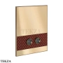 Gessi Pelle Tresse Клавиша смыва для инсталляции Geberit Sigma 8 и Sigma 12, 78911-447, Red Cherry/ Coffee Bronze Br. PVD
