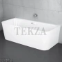 BETTE BETTEART I Ванна пристенная с панелью 3480-000CWVHK, сталь, белый глянец