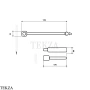 Gessi Perle Держатель туалетной бумаги без крышки 74855-710, шампань глянец
