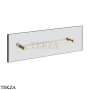 Gessi Pelle Tresse Полотенцедержатель для крепления на стекло, 45 см 78613-710, Brass PVD