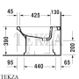 Duravit 1930 Series Биде напольное 0267100000, белый глянец