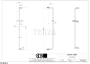 Gessi Goccia Штанга с держателем для душевой лейкой 33644-845, Dark Bronze