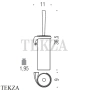 Colombo Link Ёршик туалетный подвесной B2407D.CR, хром глянец