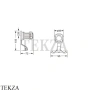JOERGER APHRODITE Крючок для халата и полотенец 607.00.022.000, хром глянец