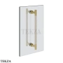 Gessi Pelle Tresse Полотенцедержатель для крепления на стекло, 45 см 78732-435, Crème/ Brass Br. PVD