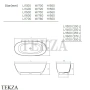 Dea Design Edge Ванна отдельностоящая овальная 170x78 Solid Surface DD8928 1700 18, White №18