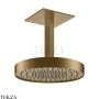 Gessi Incastri Верхняя лейка D30 с потолочным кронштейном под размер 63070-791, бронза Deep