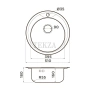 Omoikiri Asida 51 Кухонная мойка нерж. сталь круглая 4993785 нержавеющая сталь