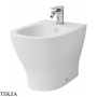 ArtCeram Ten 4.0 биде напольное приставное с 1 отверстием под смеситель TEB005 05 00, белый матовый