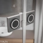 Radaway Essenza Pro PND II Шторка на ванну двустворчатая с одной подвижной створкой 140 см, открывание налево, 10102140-91-01L, брашированный никель