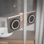 Radaway Essenza 8 SL PND II Шторка на ванну распашная с неподвижным сегментом 120 см, открывание направо, 10500120-93-01R, брашированная медь