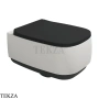 Flaminia Flag унитаз подвесной GoClean чаша без ободка FG118GSLC, белый Latte / чёрный Carbone Stripes матовый