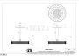 Gessi Inverso RIGATO Верхняя душевая лейка с кронштейном 30 см 63572-791, Deep Bronze Brushed PVD