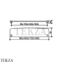 Keuco Elegance Полочка из хрустального стекла, без держателя 11610009600, хром глянец