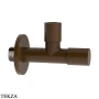 Gessi Запорный клапан с фильтром, левостороннее закрытие 01432-845, бронза Dark Brush