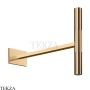 Gessi Incastri Верхний душ с держателем из стены 75148-735, бронза глянец