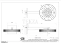 Gessi Incastri Верхняя лейка D30 с кронштейном из стены 75168-791, бронза Deep