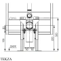 TECE TECEone Монтажный комплект для модуля TECEconstruct со смывным бачком Octa, 8 см 9880056