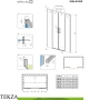 Radaway Idea 8 DWD Душевая дверь 47 см, 10380470-01-01, хром глянец