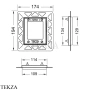 TECE TECEloop Urinal Рамка монтажная 9242646, белый глянец