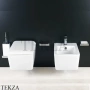 Gessi RETTANGOLO Унитаз подвесной, сиденье с микролифтом 37573#518, белый глянец