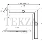 TECEdrainline Seal System Дренажный канал 120 см 611200, сталь глянец
