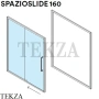 Effegibi SPAZIOSLIDE 160 Дверь раздвижная для хаммам HA20010005